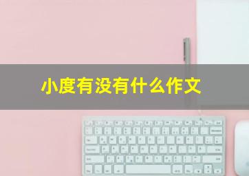 小度有没有什么作文