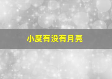 小度有没有月亮