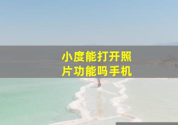 小度能打开照片功能吗手机