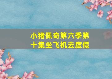 小猪佩奇第六季第十集坐飞机去度假