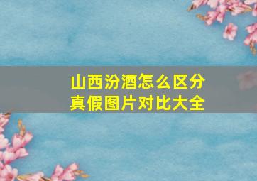 山西汾酒怎么区分真假图片对比大全