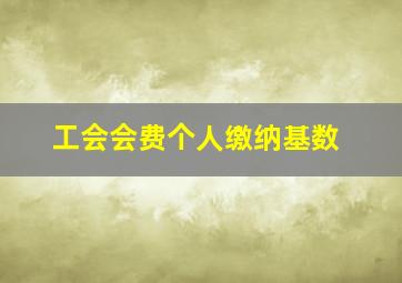 工会会费个人缴纳基数