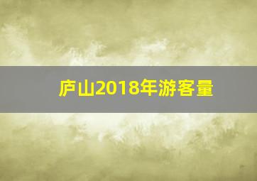 庐山2018年游客量