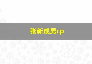 张新成男cp