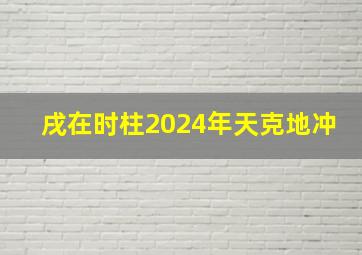 戌在时柱2024年天克地冲