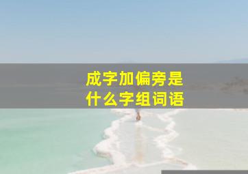 成字加偏旁是什么字组词语