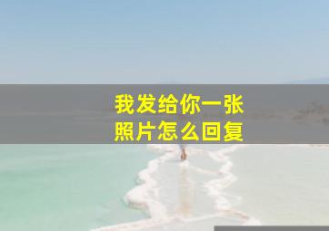 我发给你一张照片怎么回复