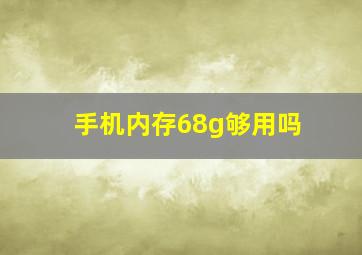 手机内存68g够用吗