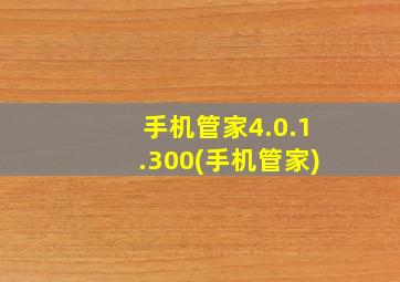 手机管家4.0.1.300(手机管家)