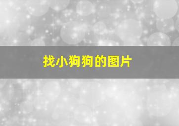 找小狗狗的图片