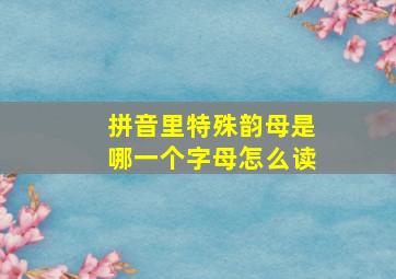 拼音里特殊韵母是哪一个字母怎么读