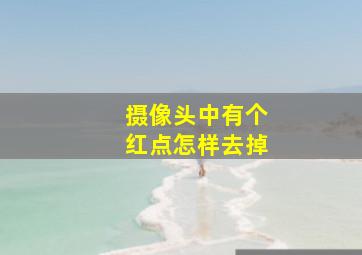 摄像头中有个红点怎样去掉