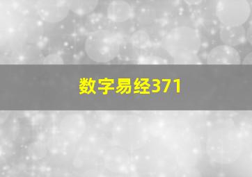 数字易经371