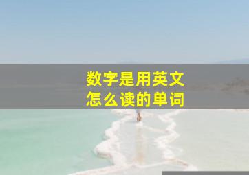 数字是用英文怎么读的单词