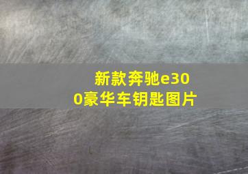 新款奔驰e300豪华车钥匙图片