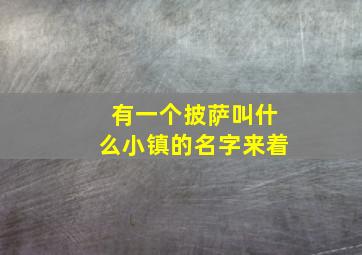 有一个披萨叫什么小镇的名字来着