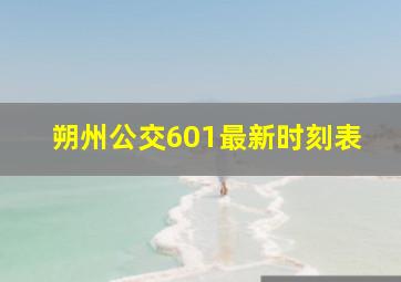 朔州公交601最新时刻表