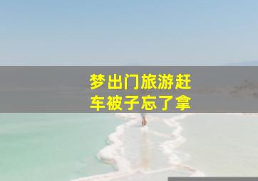 梦出门旅游赶车被子忘了拿