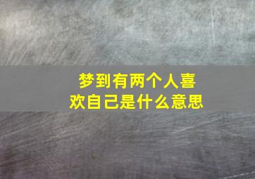 梦到有两个人喜欢自己是什么意思