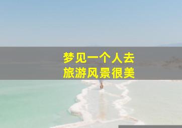 梦见一个人去旅游风景很美