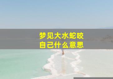 梦见大水蛇咬自己什么意思