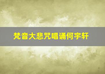 梵音大悲咒唱诵何宇轩