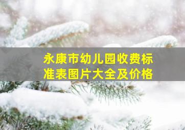 永康市幼儿园收费标准表图片大全及价格