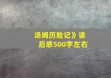 汤姆历险记》读后感500字左右