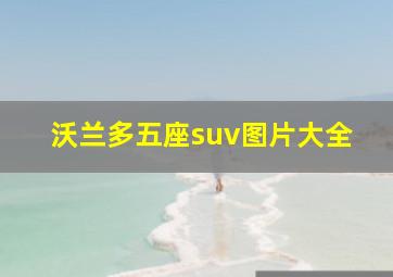 沃兰多五座suv图片大全