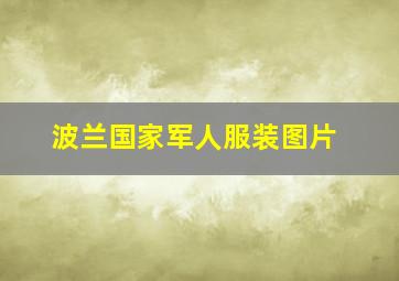 波兰国家军人服装图片