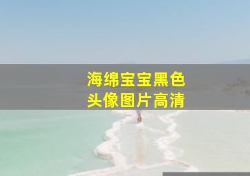 海绵宝宝黑色头像图片高清