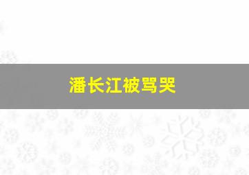 潘长江被骂哭