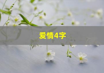 爱情4字