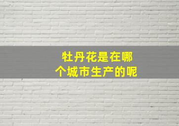 牡丹花是在哪个城市生产的呢