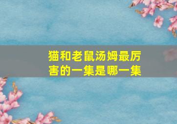 猫和老鼠汤姆最厉害的一集是哪一集