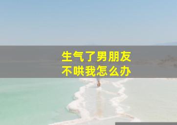 生气了男朋友不哄我怎么办