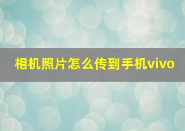 相机照片怎么传到手机vivo