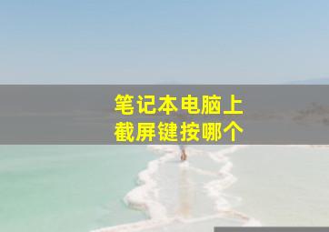 笔记本电脑上截屏键按哪个