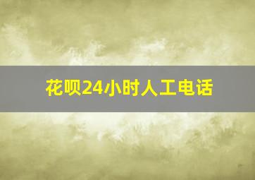 花呗24小时人工电话