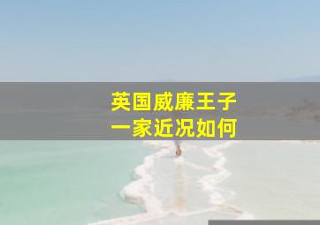 英国威廉王子一家近况如何