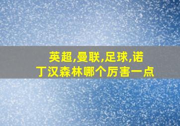 英超,曼联,足球,诺丁汉森林哪个厉害一点