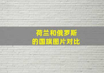 荷兰和俄罗斯的国旗图片对比