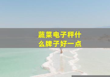 蔬菜电子秤什么牌子好一点