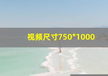 视频尺寸750*1000