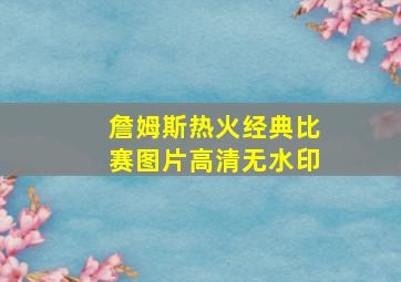 詹姆斯热火经典比赛图片高清无水印