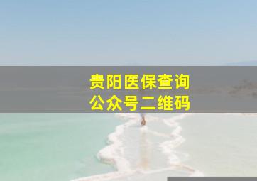 贵阳医保查询公众号二维码