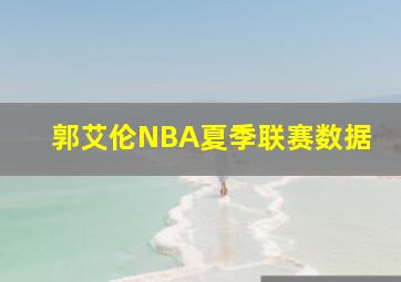 郭艾伦NBA夏季联赛数据