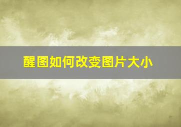 醒图如何改变图片大小