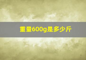 重量600g是多少斤