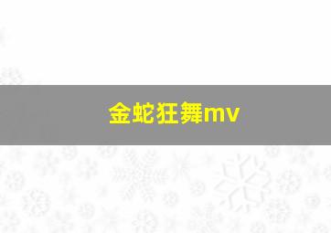 金蛇狂舞mv